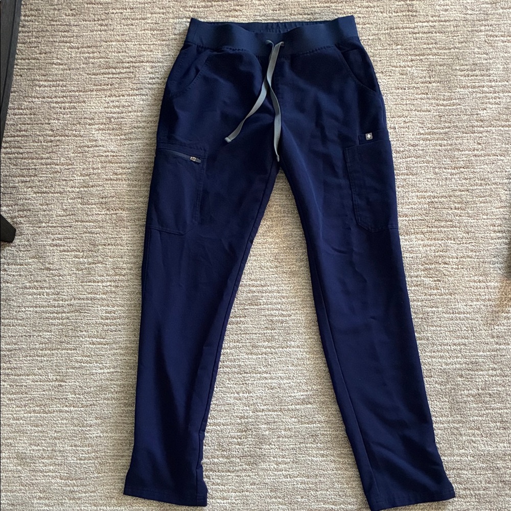 Figs Navy Straight Leg Pants